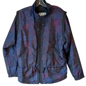 Vintage Sunterra Paisley Nylon Windbreaker Jacket Size Large